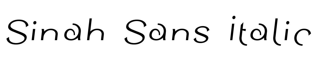 Sinah Sans Italic